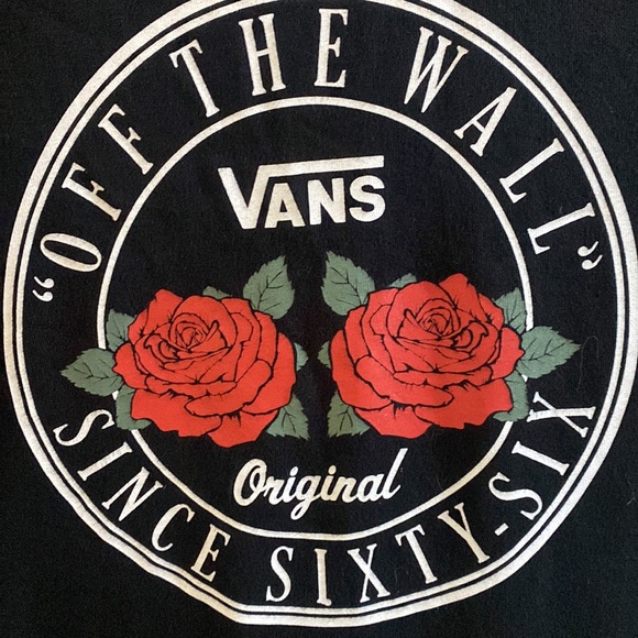 Vans Off the Wall Roses T Shirt Size M - Picture 5 of 12